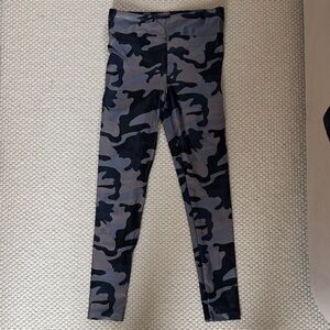 Koral Blue Black and Gray Camouflage Leggings